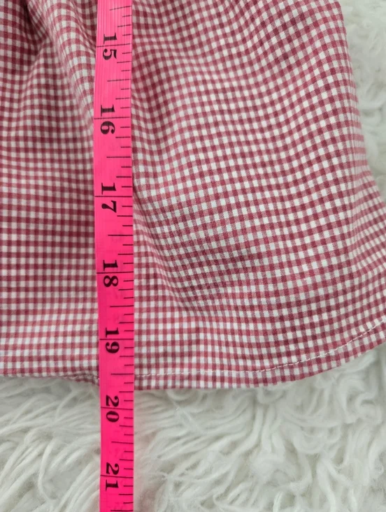 John Galt Red Gingham Tiffany Tank Top. One size fits most. - Picture 7 of 9
